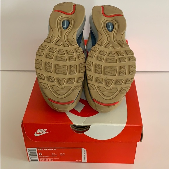 Nike Air Max 97 men size 8 denim sneakers shoes - Picture 7 of 8